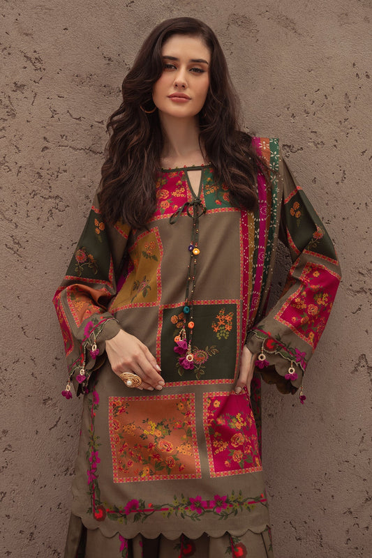 Charizma Lawn 3-Piece - Printed Trouser