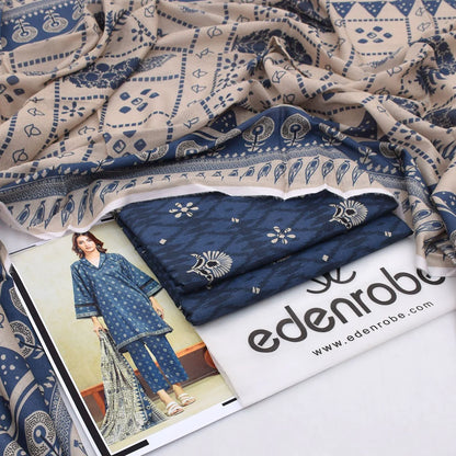 Edenrobe Lawn 3-Piece - Printed Trouser