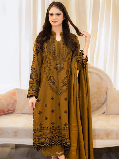 Embroidery Lawn 3 Pcs D-22