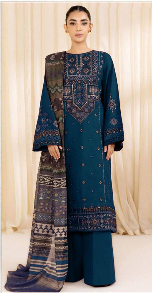Embroidery Lawn 3 Pcs D-36
