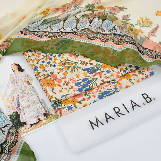 Printed Shiffon Dupatta 3 Pcs D-50