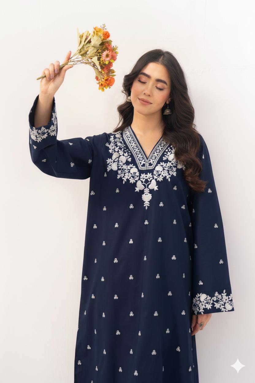 Embroidered Lawn 2Pcs D-46