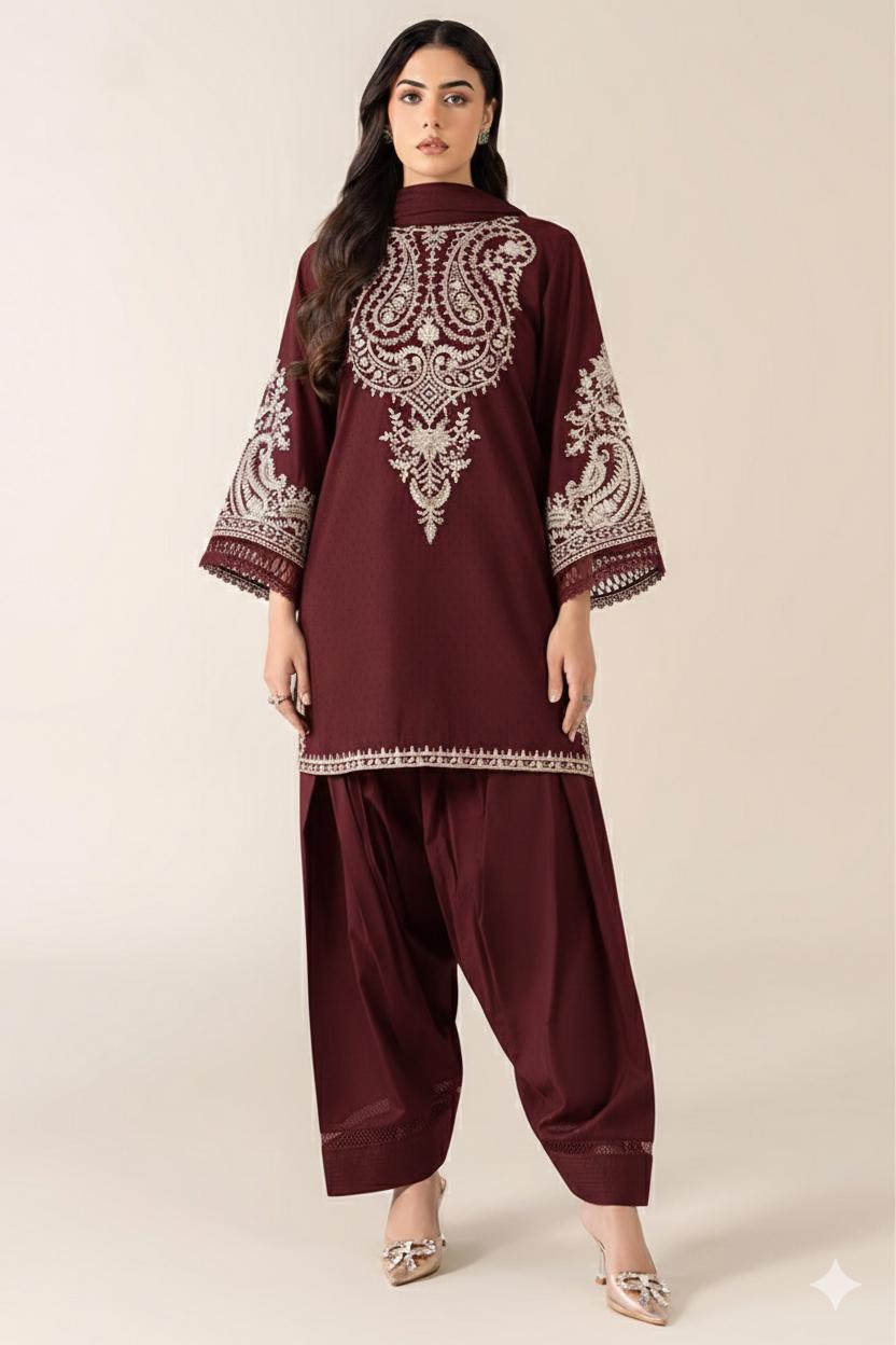 Embroidered Lawn 2Pcs D-24