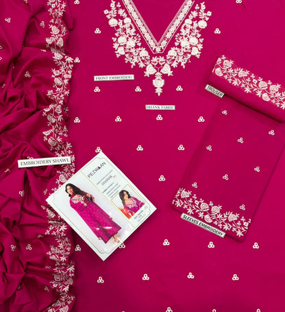 Embroidered Dhanak D-2