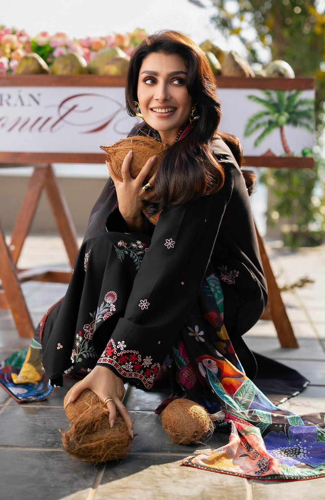 Embroidered Dhanak D-6