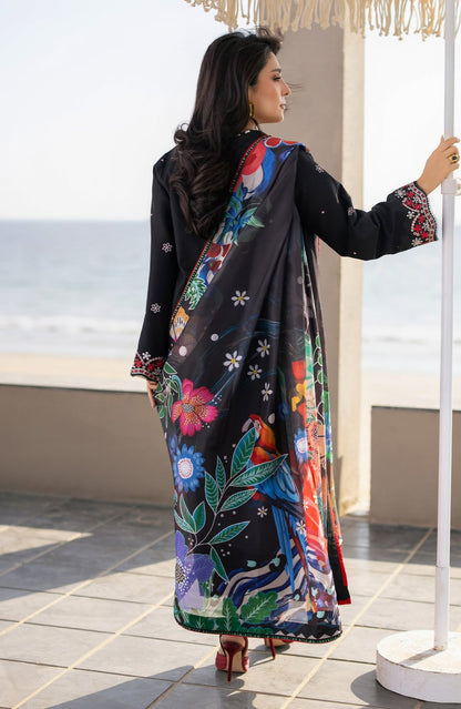 Embroidered Dhanak D-6