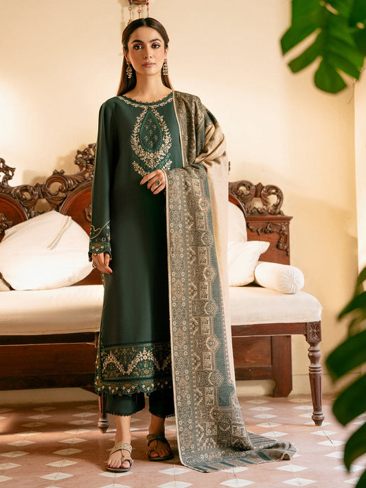 Embroidered Dhanak D-7