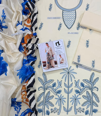 Embroidered Dhanak D-9