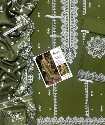 Embroidered Dhanak D-10