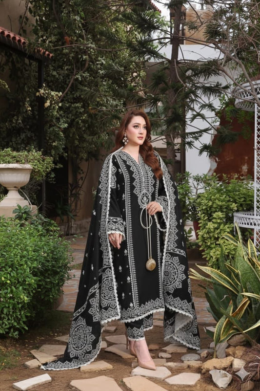 Embroidered Dhanak D-11