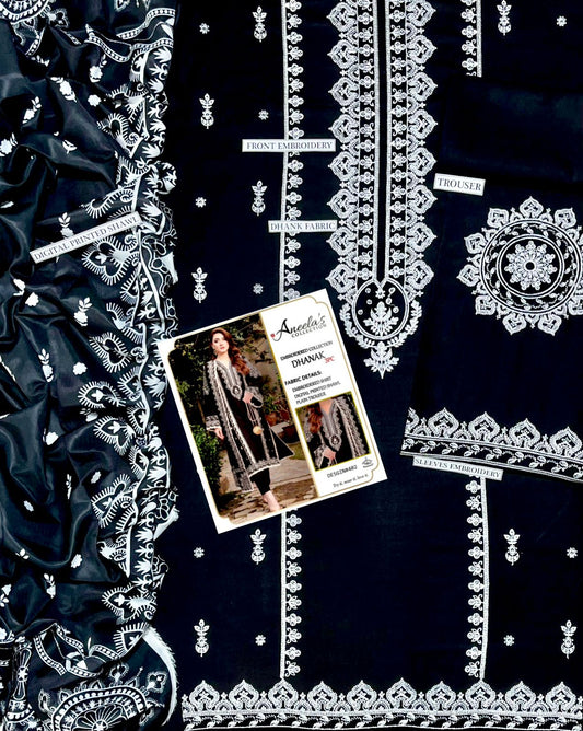 Embroidered Dhanak D-11