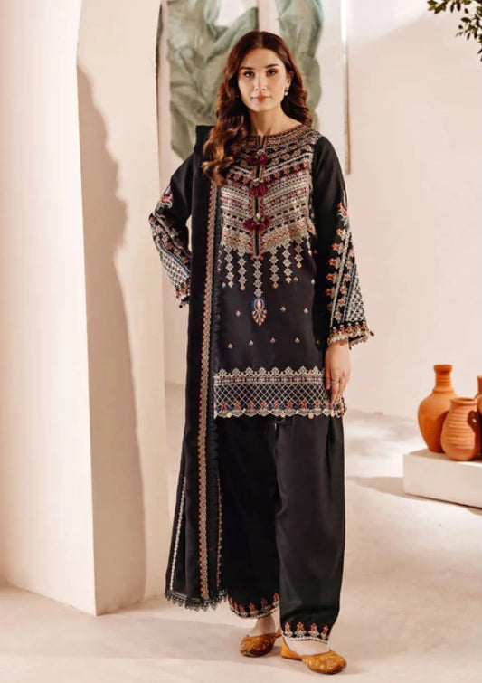Embroidered Dhanak D-17