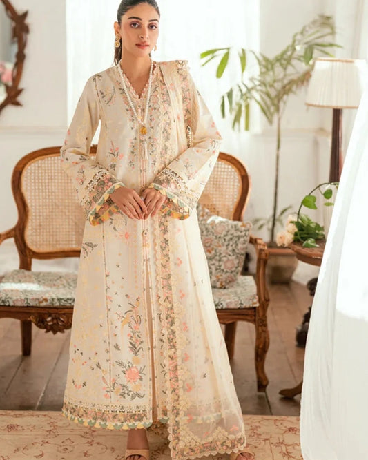 Embroidered Dhanak D-19