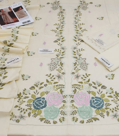 Embroidered Dhanak D-19