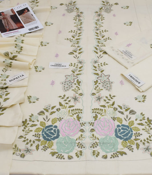 Embroidered Dhanak D-19