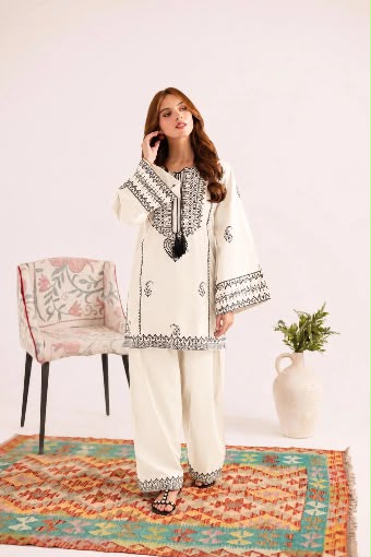 Embroidered Dhanak D-20