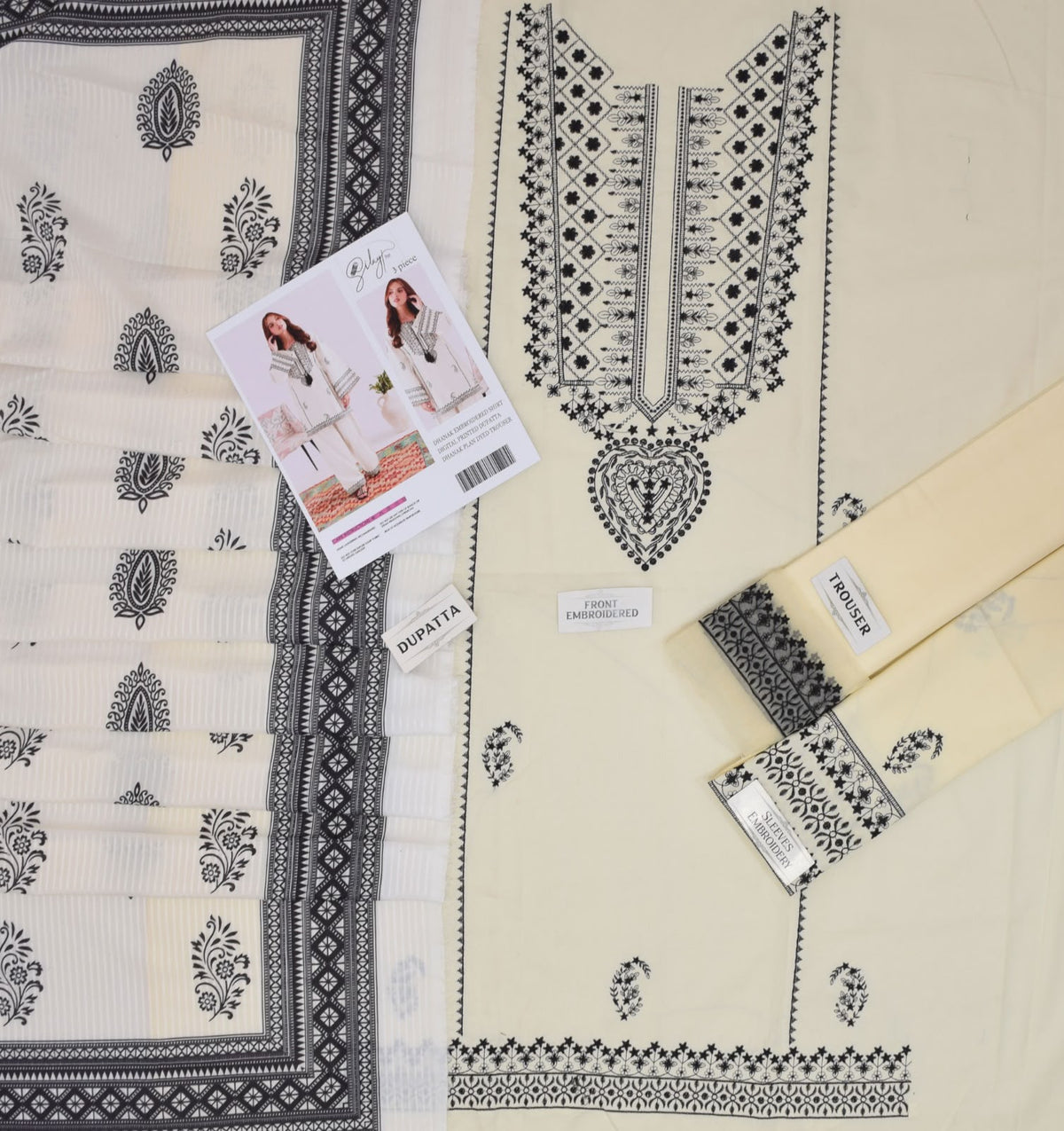 Embroidered Dhanak D-20