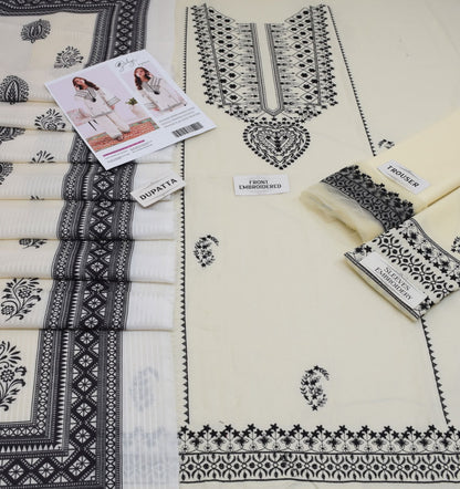 Embroidered Dhanak D-20