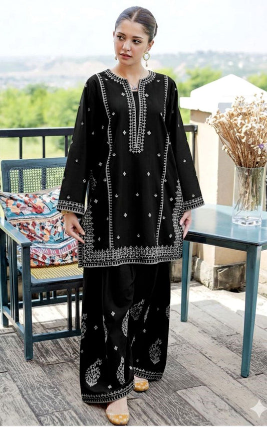 Embroidered Lawn 2Pcs D-6