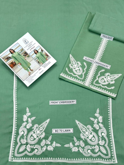 Embroidered Lawn 2Pcs D-48