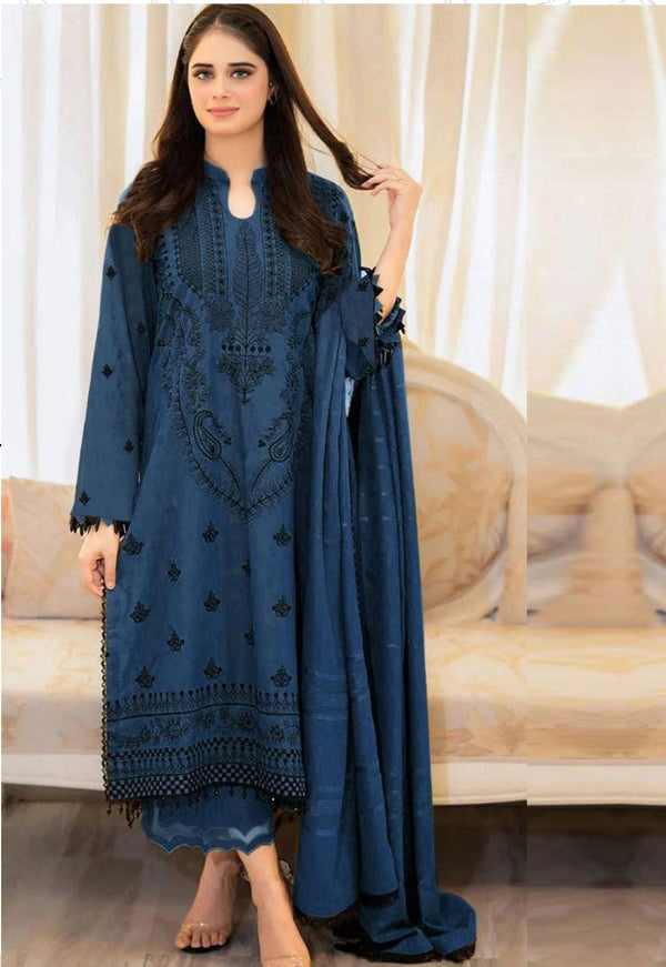 Embroidery Lawn 3 Pcs D-84